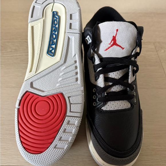 Nike Air Jordan 3 Retro GS Rare Air Black Blue Red IB8968-004 Kid's 7Y Women 8.5 - Picture 8 of 9